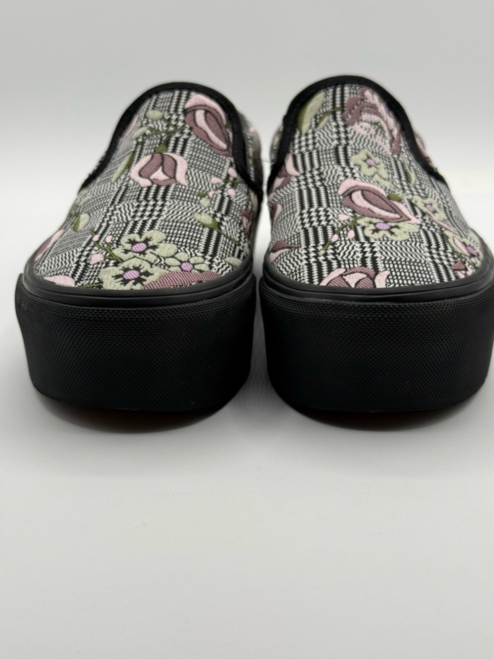 Vans Tapestry Floral Platform Slip-On Sneakers Chunky Sole Street Style Shoes - Picture 8 of 17